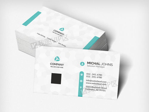 简约企业名片模板 洗染服务行业专业设计素材与PSD分层格式下载